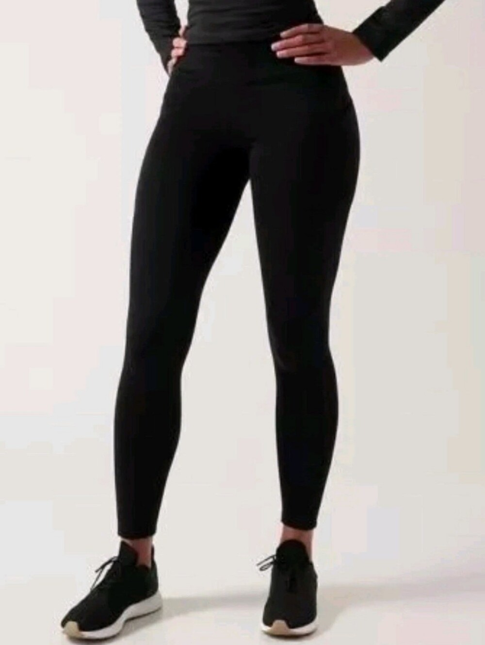 Athleta Altitude Stash Tight Polartec Powerstretch Black Media Pocket M Medium